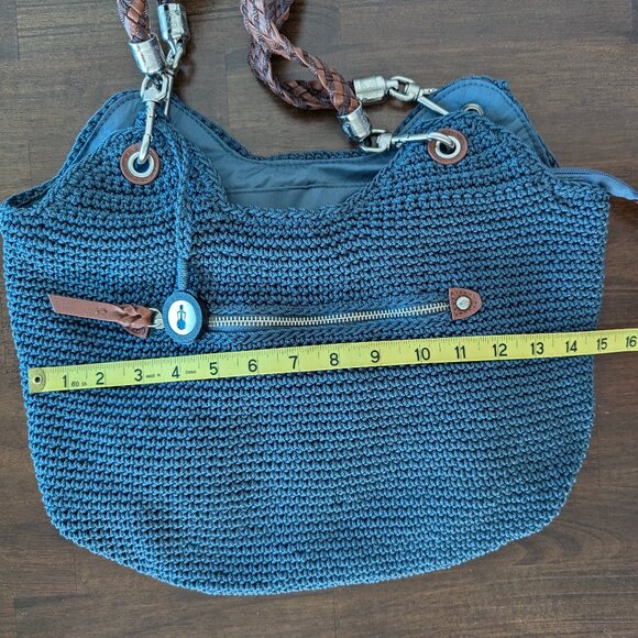 The Sak Blue and Brown Shoulder Bag - Picture 3 of 16